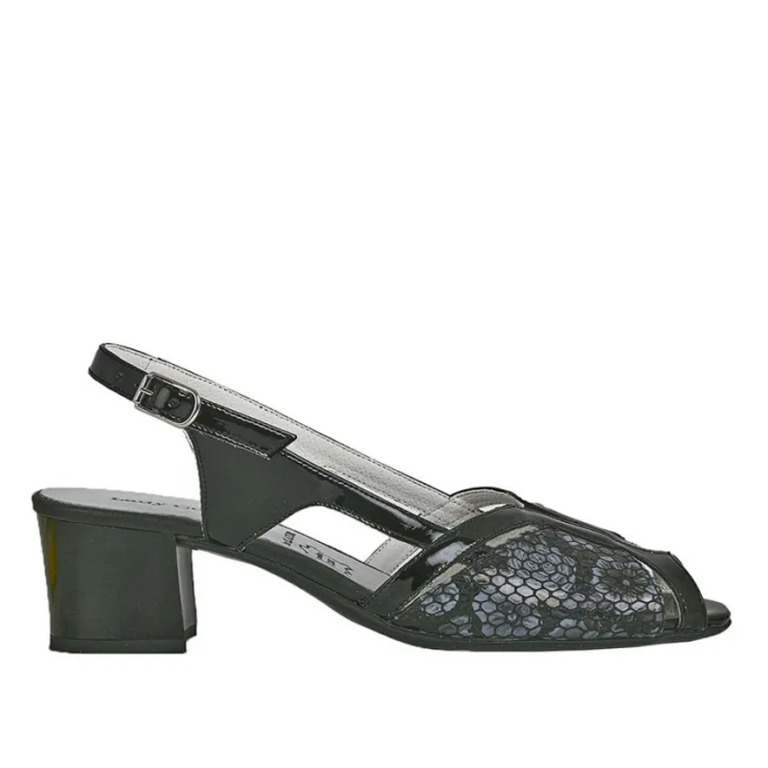Chaussures Confort|LADY CONFORT Sandales A Talons Noir