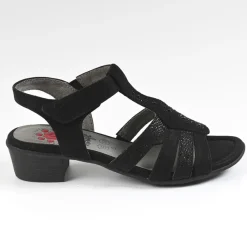 Chaussures Confort|RELIFE Sandales A Talons Noir