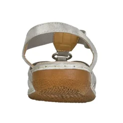 Chaussures Confort|LADY CONFORT Sandales Plates Femme Argente